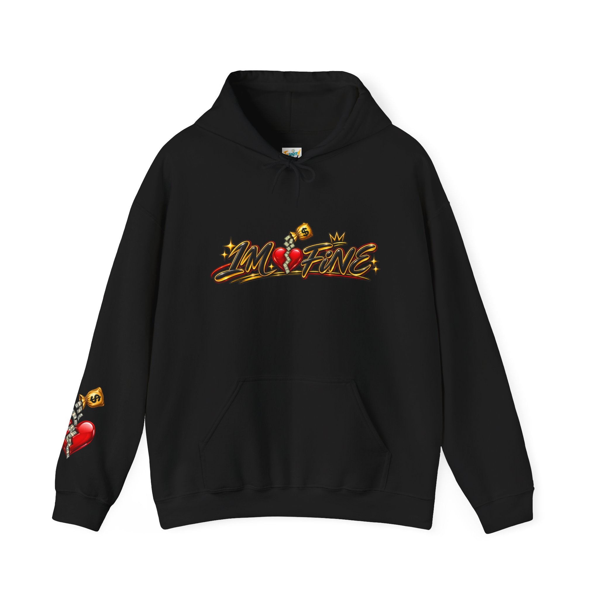 'I’m Fine' Graffiti Streetwear Pullover Hoodie