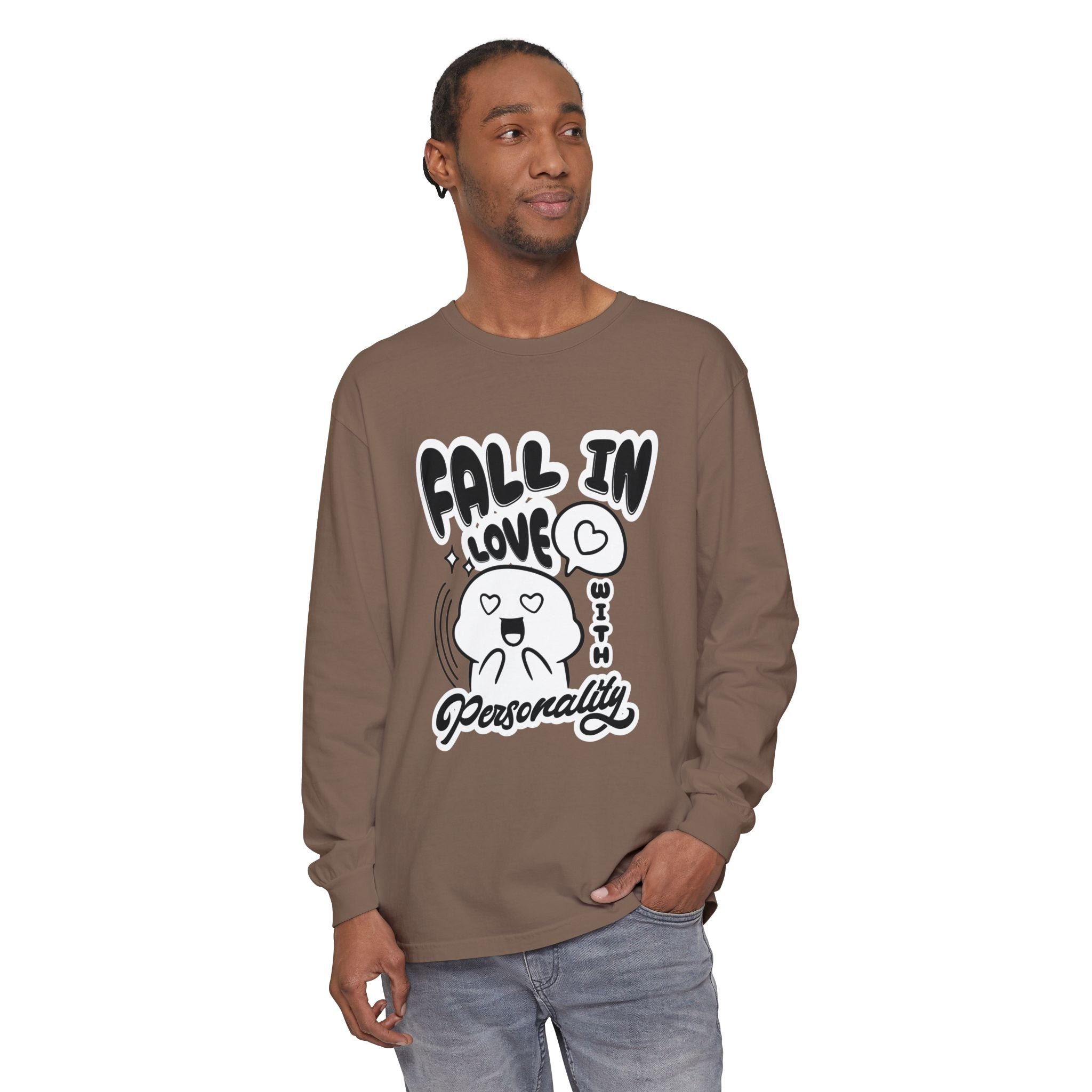 Fall in Love With Personality Long Sleeve T‑Shirt