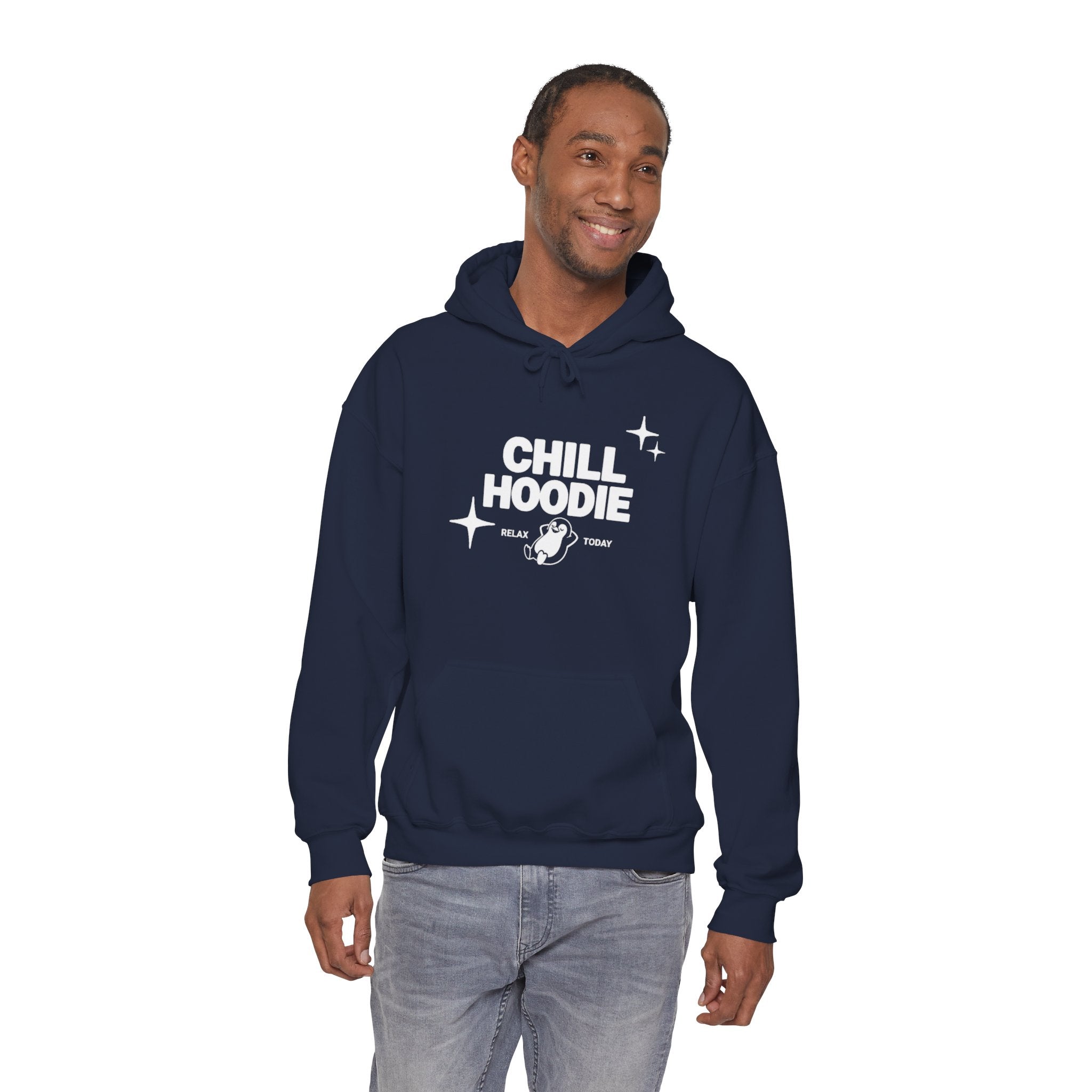 Chill Hoodie Graphic Pullover – Relax Today Black Hoodie