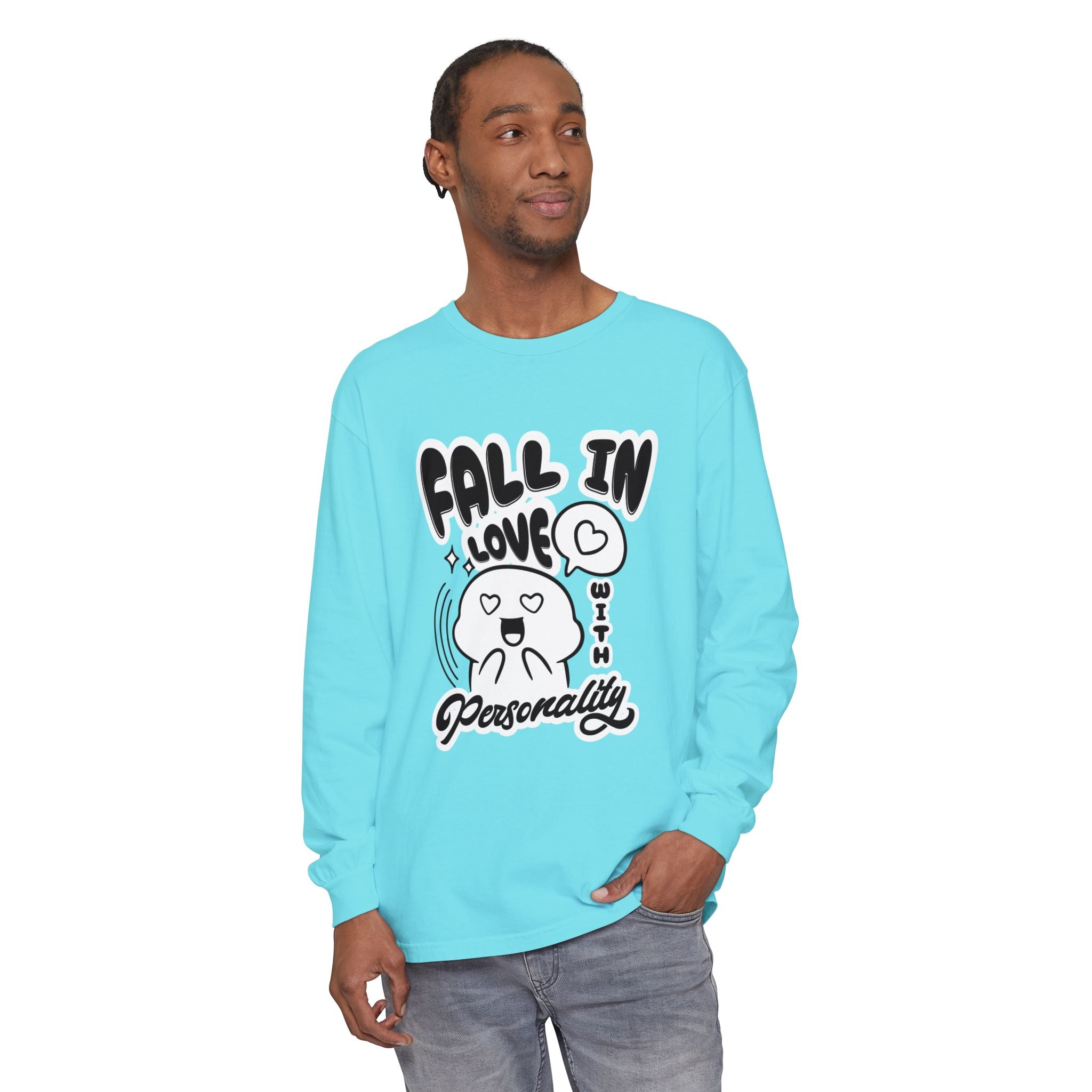 Fall in Love With Personality Long Sleeve T‑Shirt