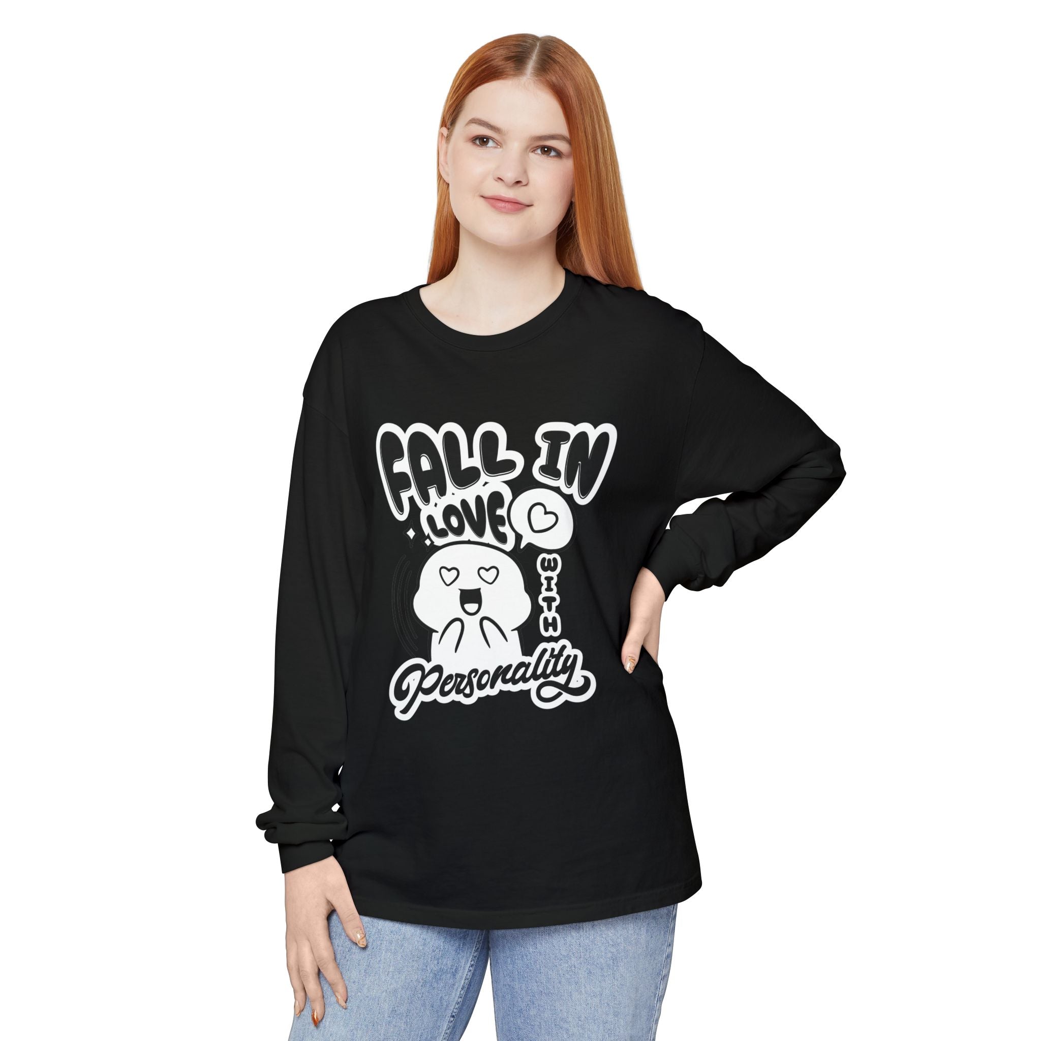 Fall in Love With Personality Long Sleeve T‑Shirt
