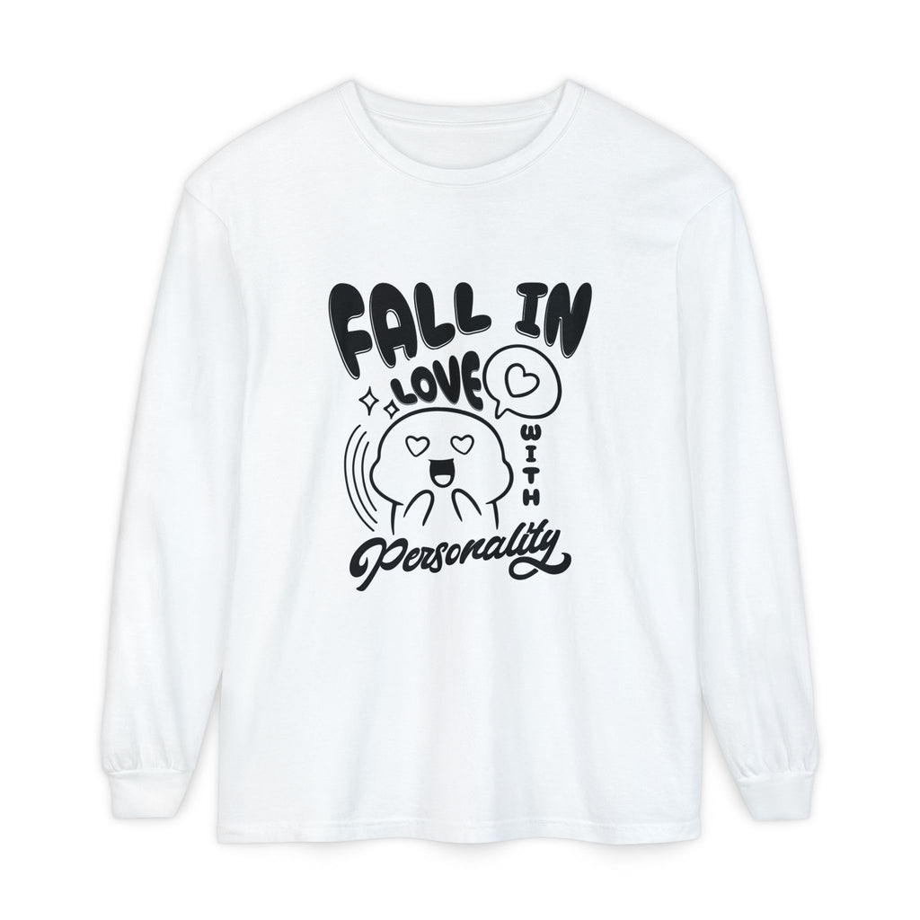 Fall in Love With Personality Long Sleeve T‑Shirt