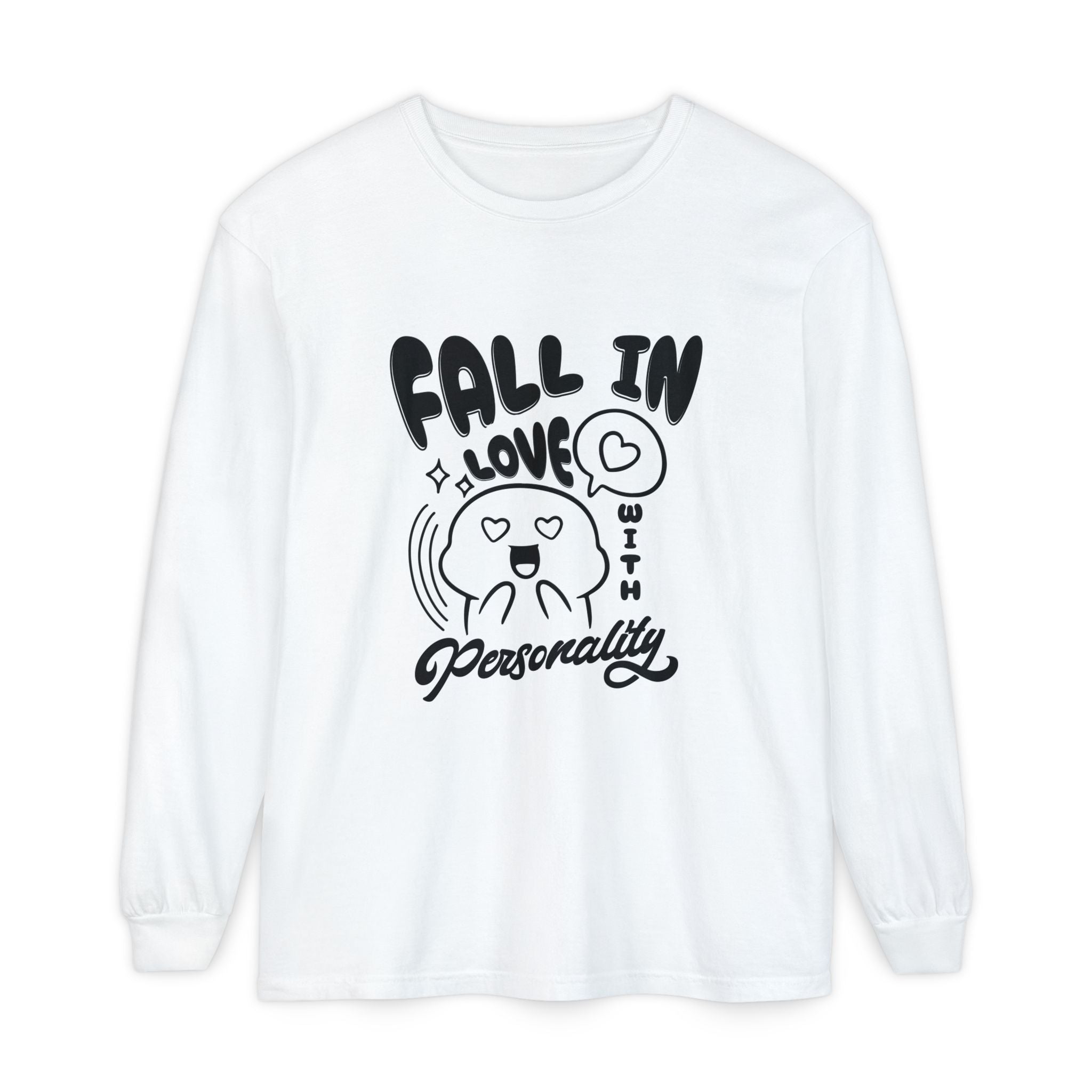 Fall in Love With Personality Long Sleeve T‑Shirt