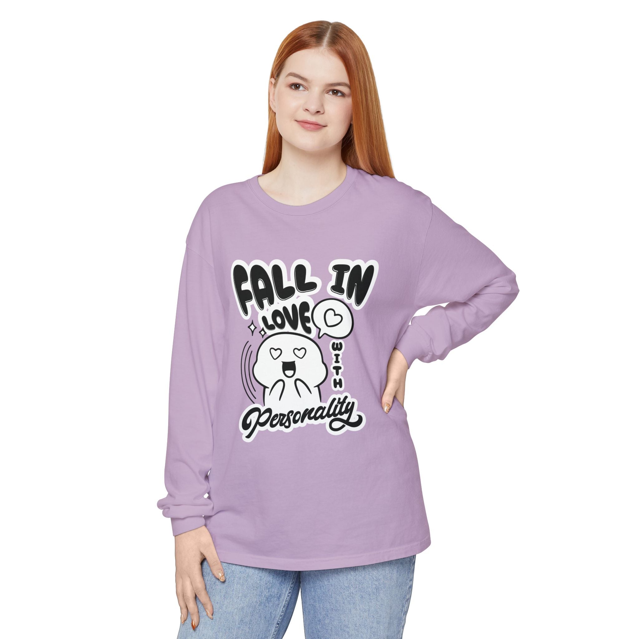 Fall in Love With Personality Long Sleeve T‑Shirt