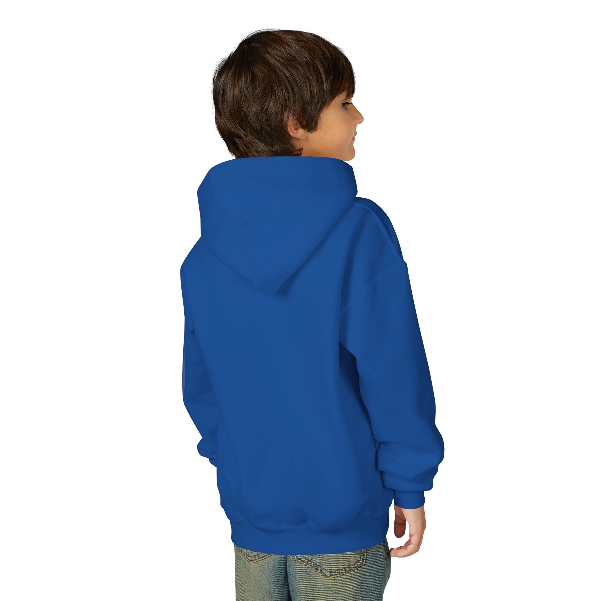 Youth Hoodie — "I Am a Child of God" Cute Kids Christian Pullover