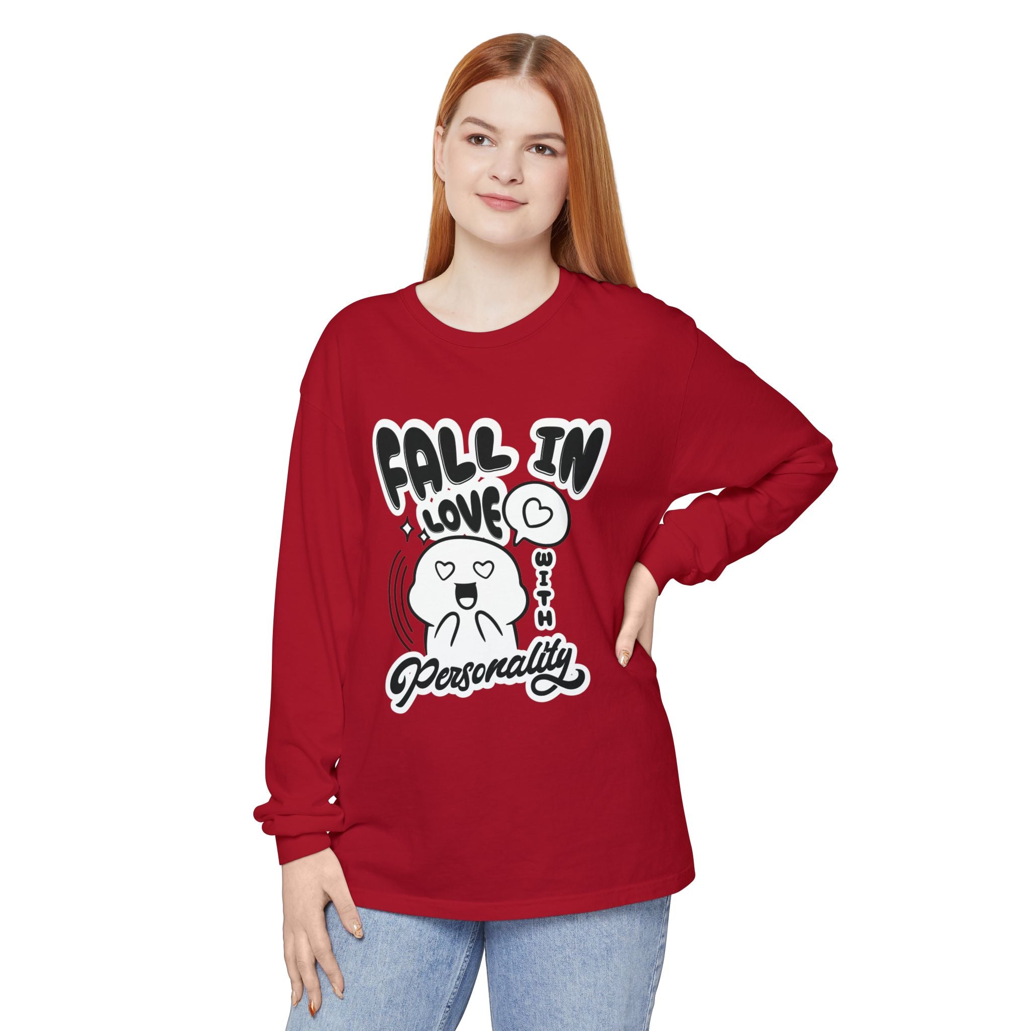 Fall in Love With Personality Long Sleeve T‑Shirt