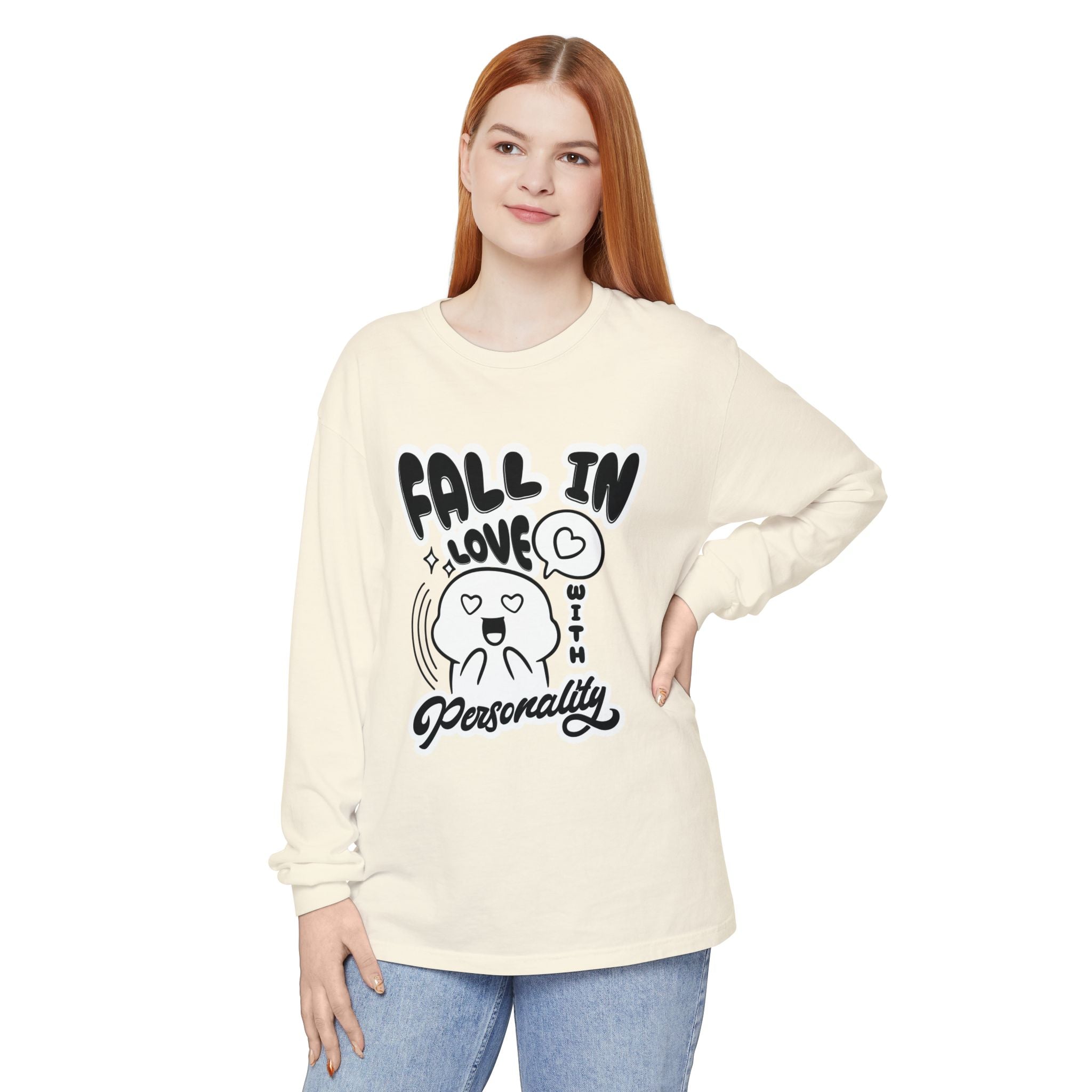 Fall in Love With Personality Long Sleeve T‑Shirt