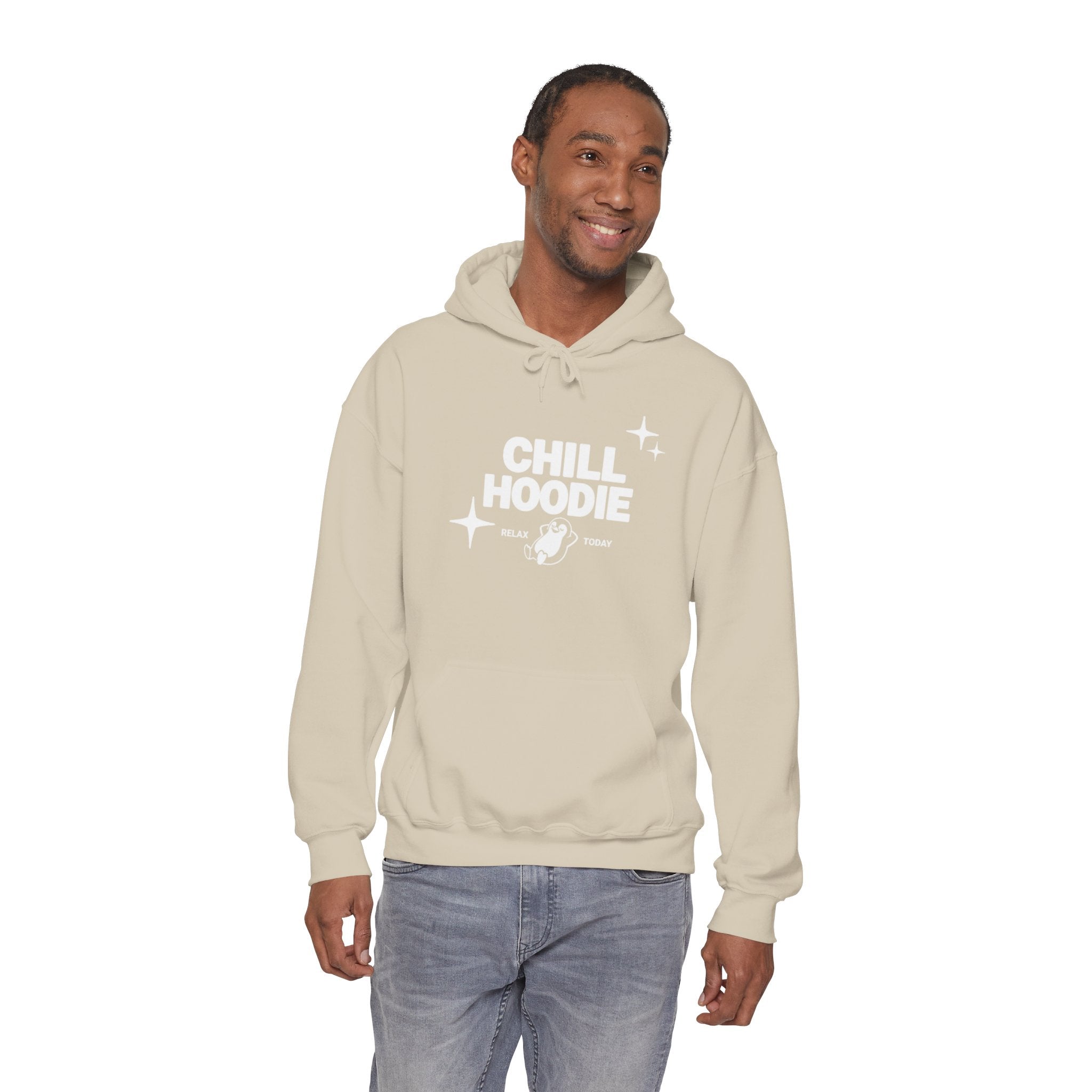 Chill Hoodie Graphic Pullover – Relax Today Black Hoodie