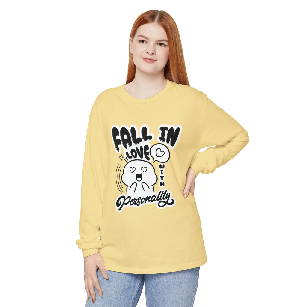 Fall in Love With Personality Long Sleeve T‑Shirt