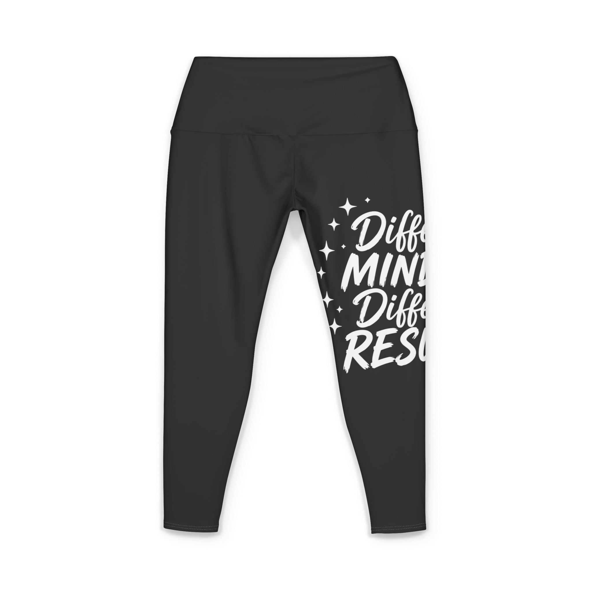 Yoga Pants — "Different Mindset Different Results" Inspirational Yoga Leggings