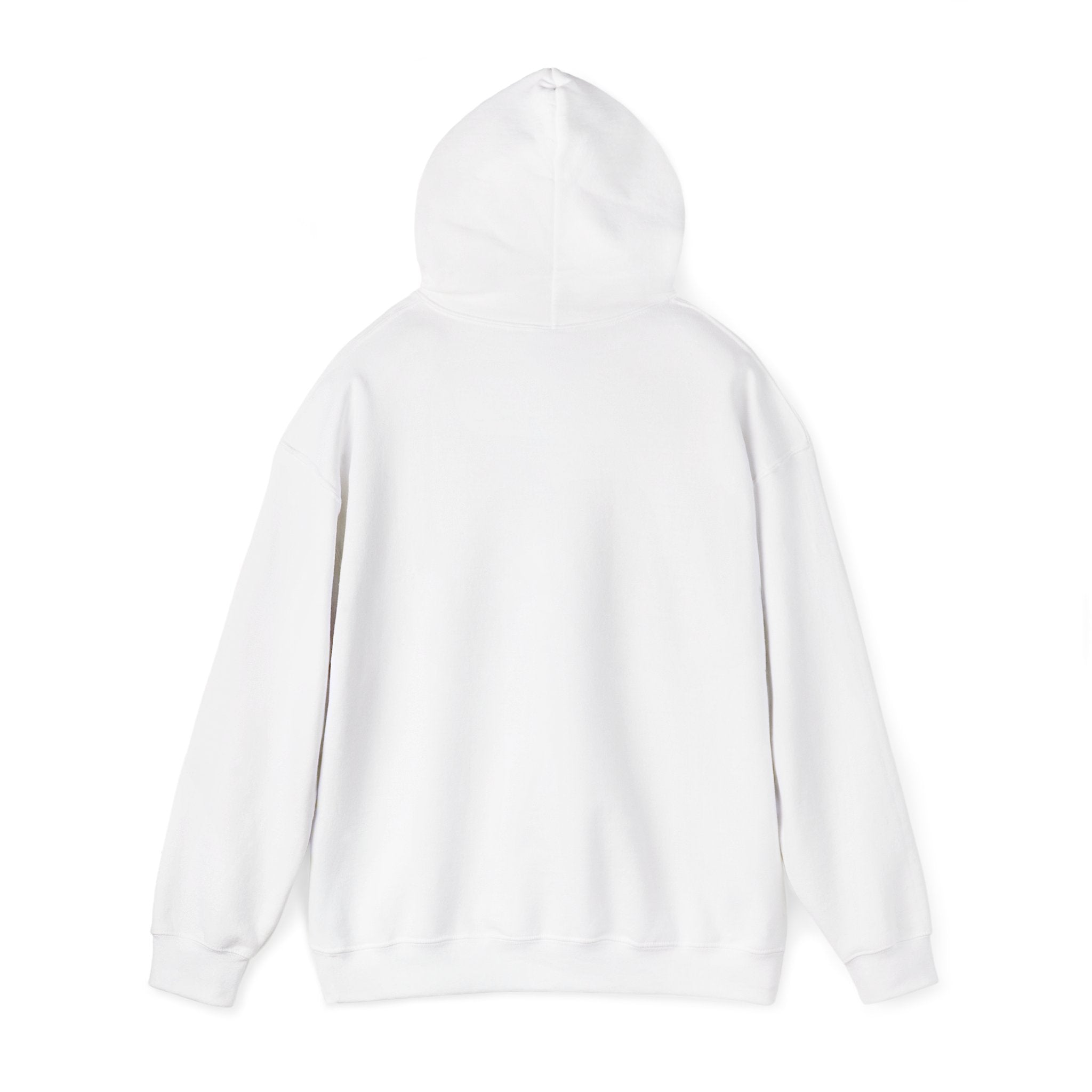 Sunday Hoodie Pullover — Cozy White Hoodie with Retro Aqua Graphic