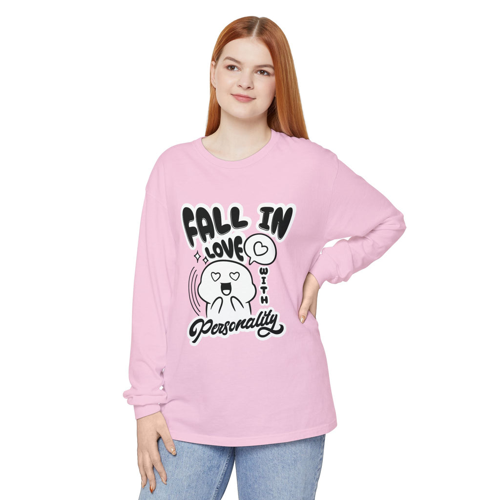 Fall in Love With Personality Long Sleeve T‑Shirt
