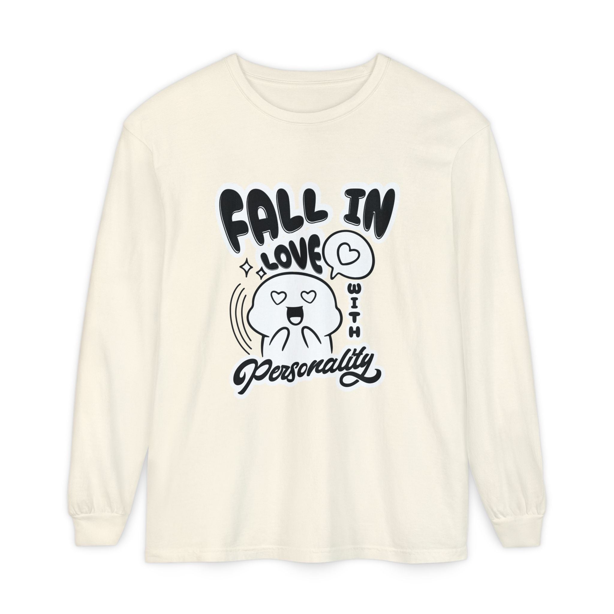 Fall in Love With Personality Long Sleeve T‑Shirt