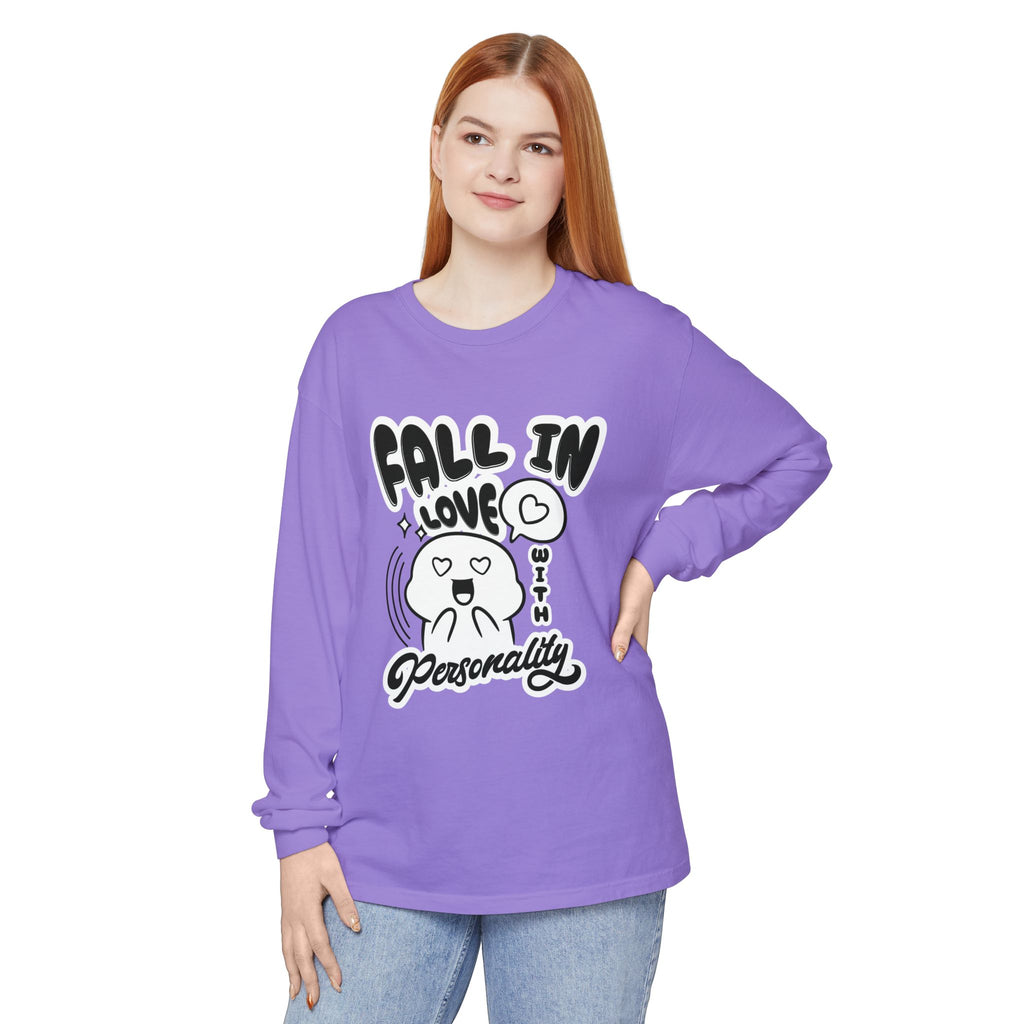 Fall in Love With Personality Long Sleeve T‑Shirt