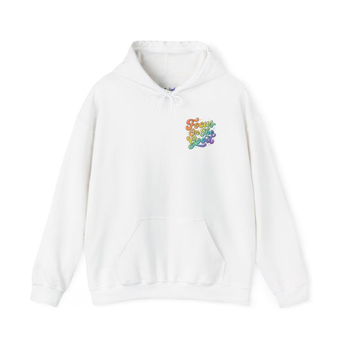 Focus On The Good Hoodie — Rainbow Positive Message Pullover
