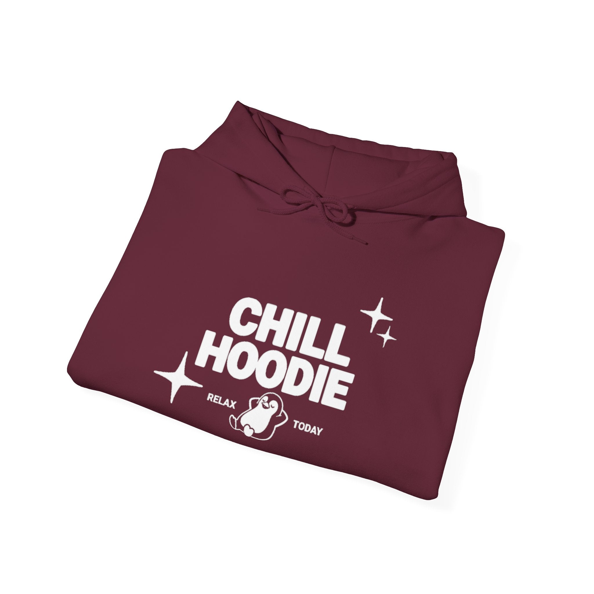 Chill Hoodie Graphic Pullover – Relax Today Black Hoodie