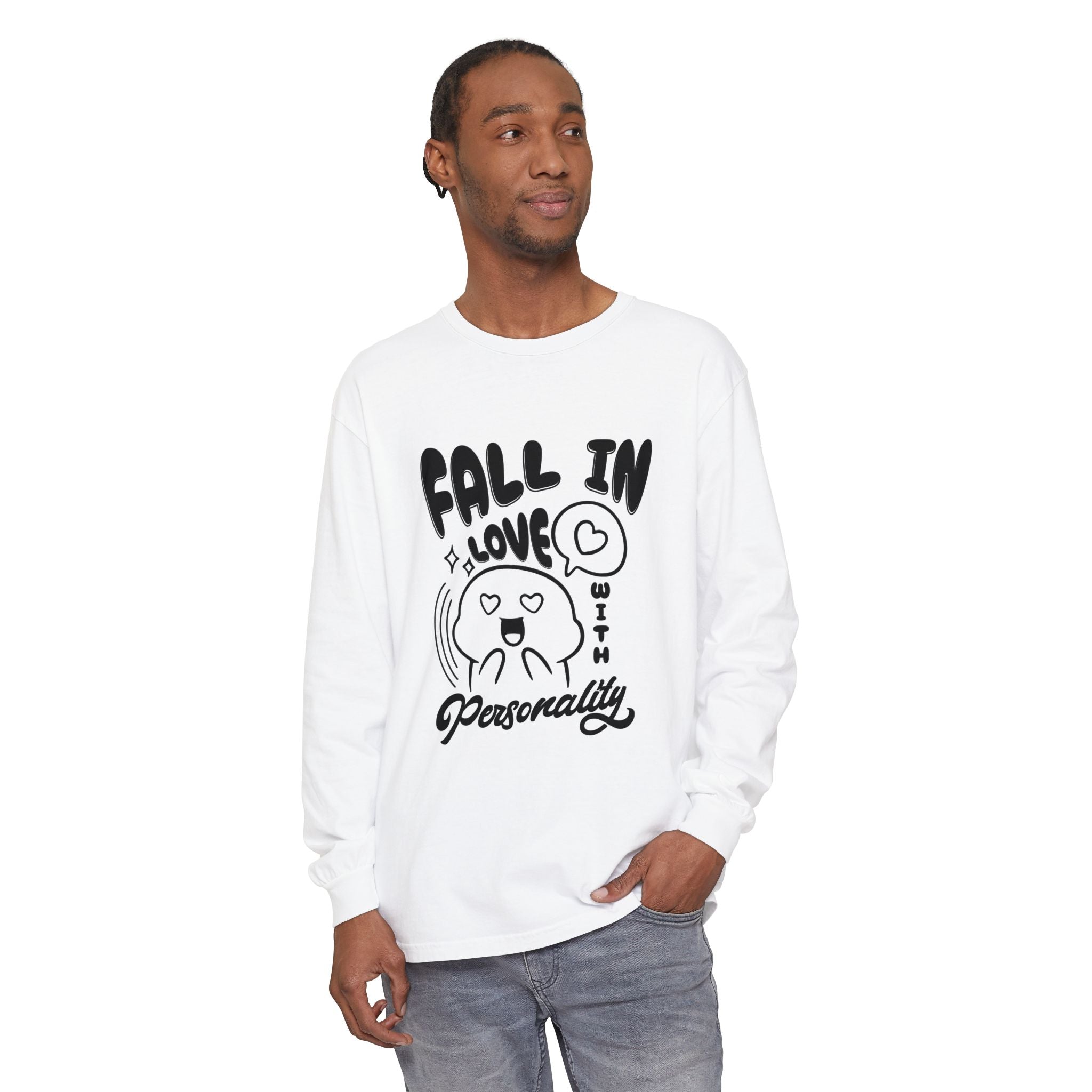 Fall in Love With Personality Long Sleeve T‑Shirt