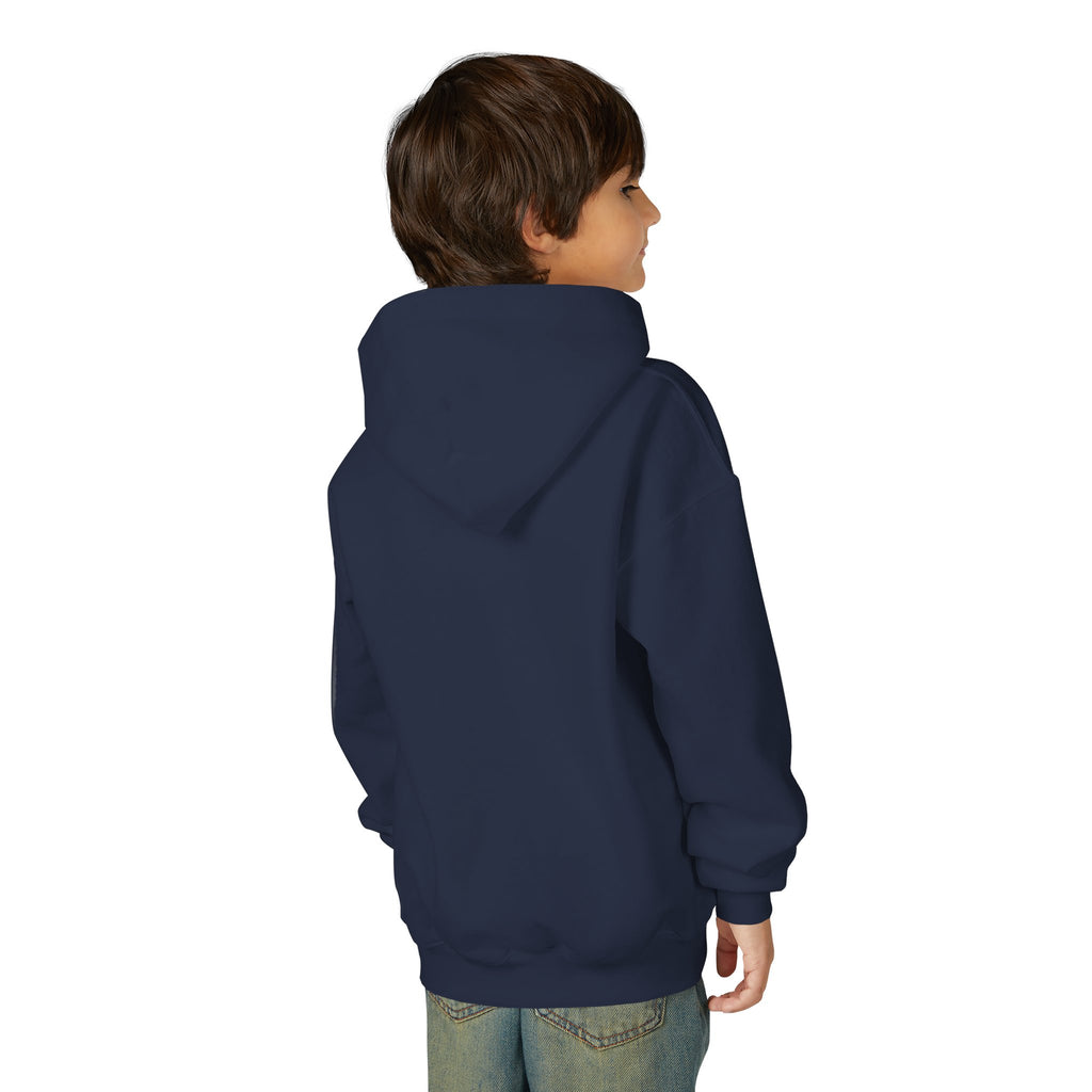 Youth Hoodie — "I Am a Child of God" Cute Kids Christian Pullover