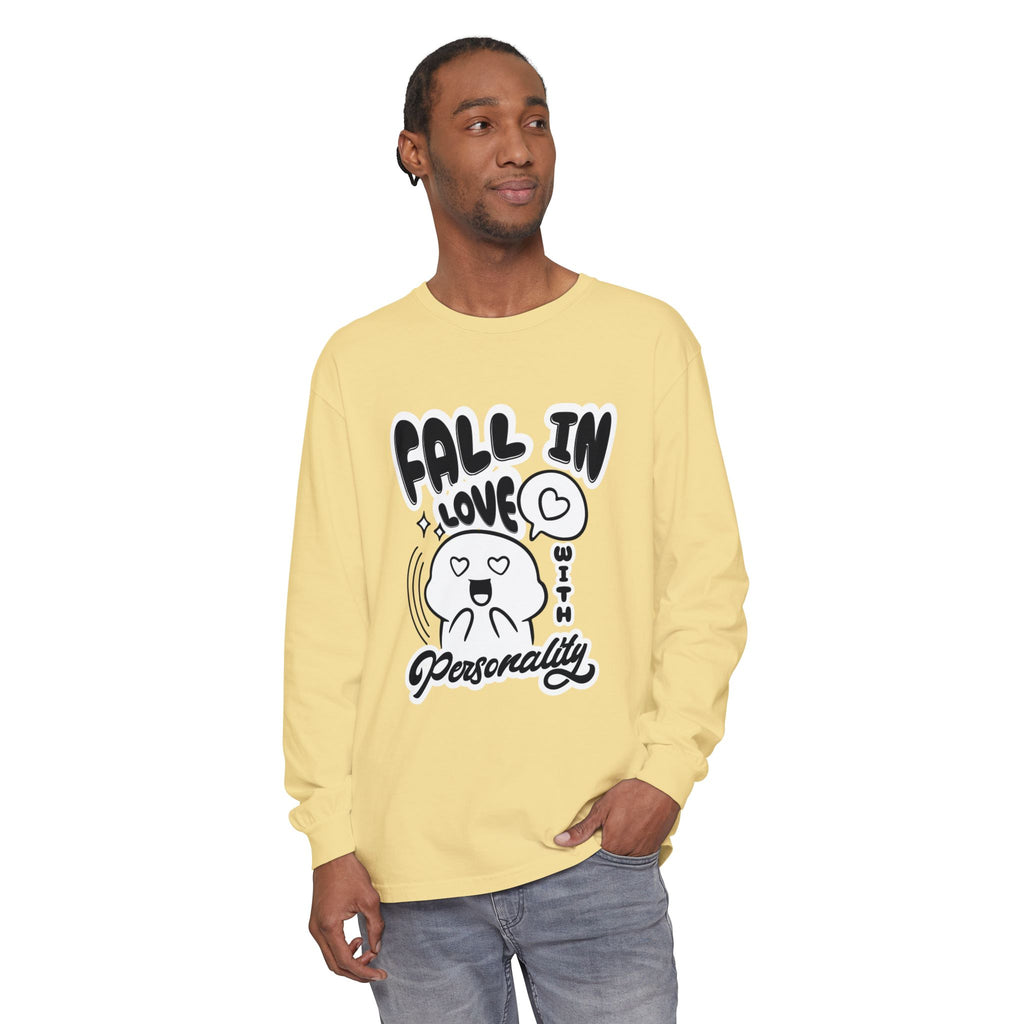 Fall in Love With Personality Long Sleeve T‑Shirt