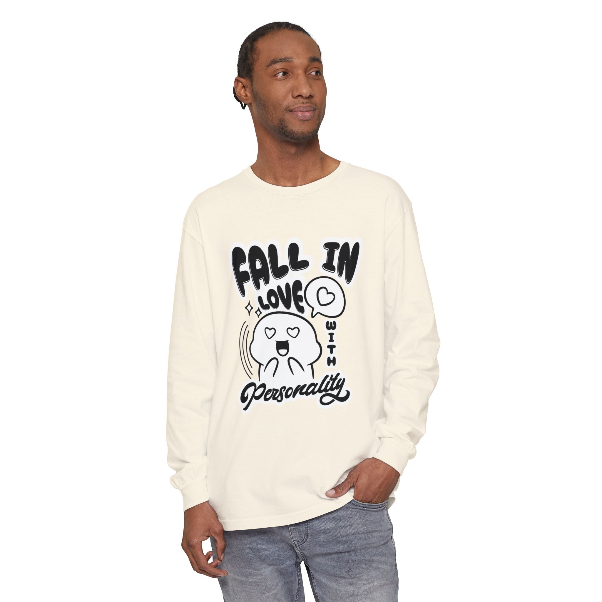 Fall in Love With Personality Long Sleeve T‑Shirt