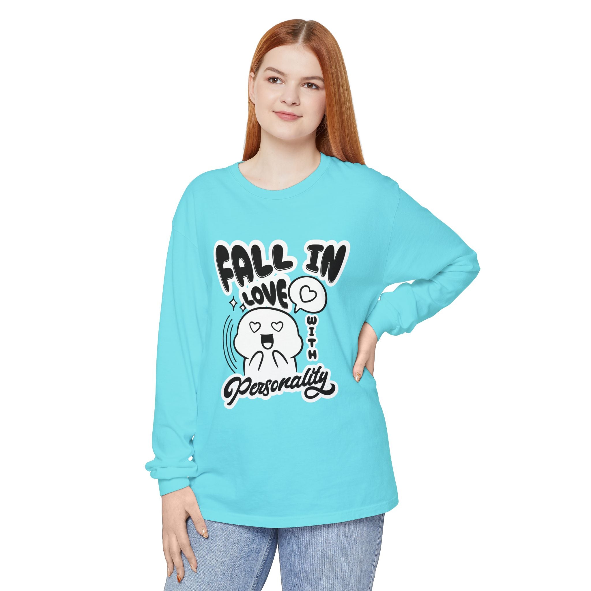 Fall in Love With Personality Long Sleeve T‑Shirt