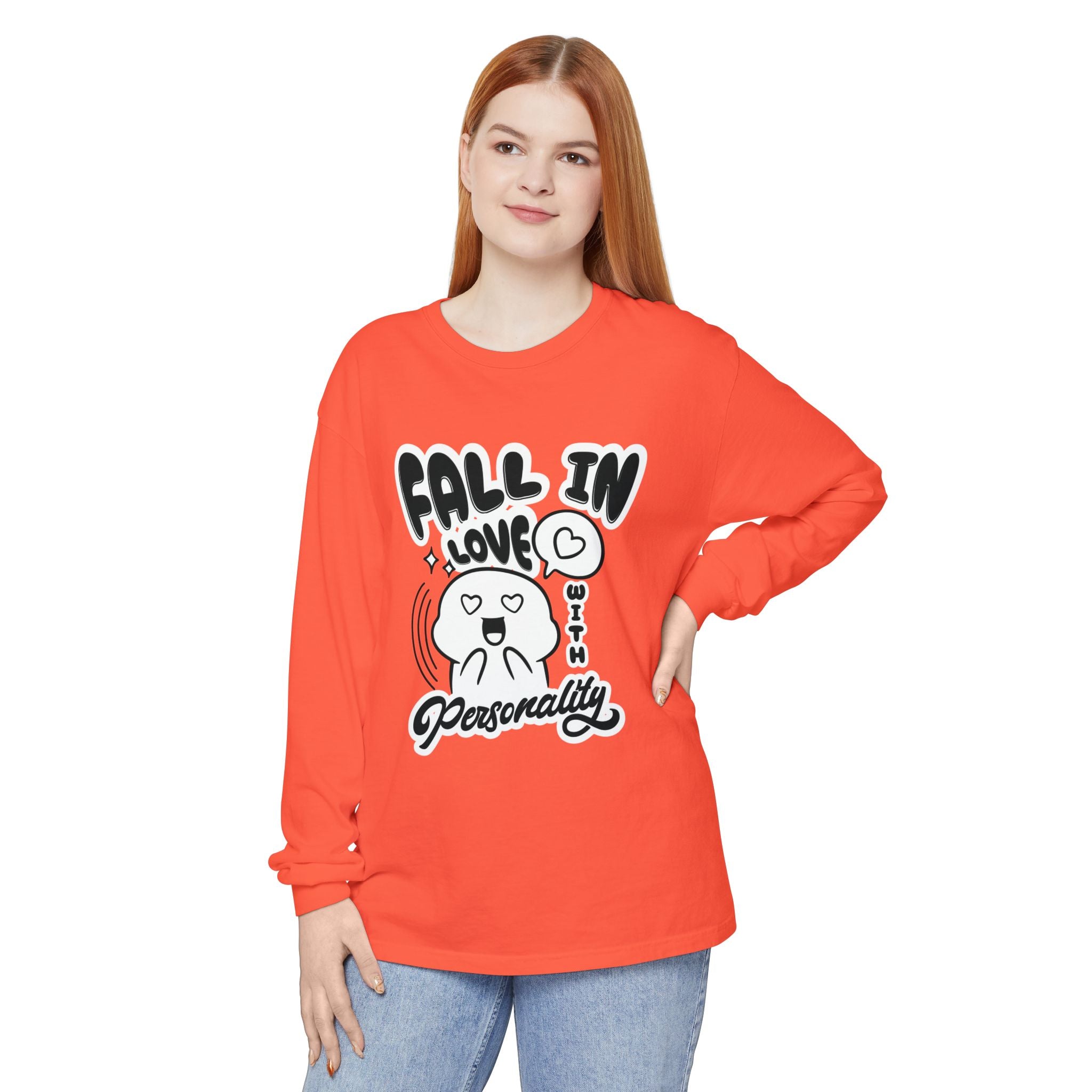 Fall in Love With Personality Long Sleeve T‑Shirt