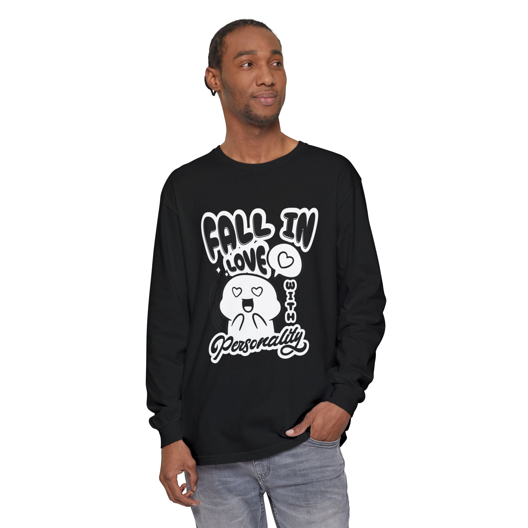 Fall in Love With Personality Long Sleeve T‑Shirt