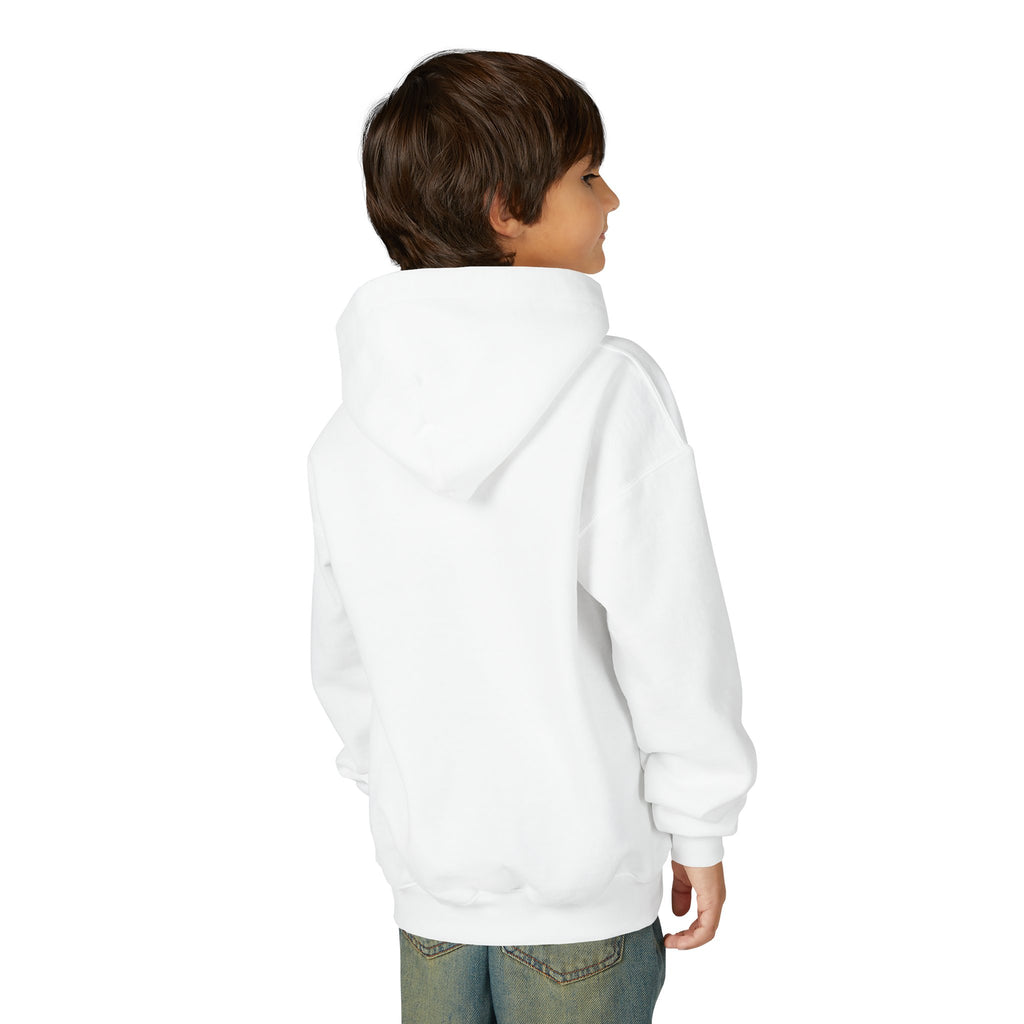 Youth Hoodie — "I Am a Child of God" Cute Kids Christian Pullover