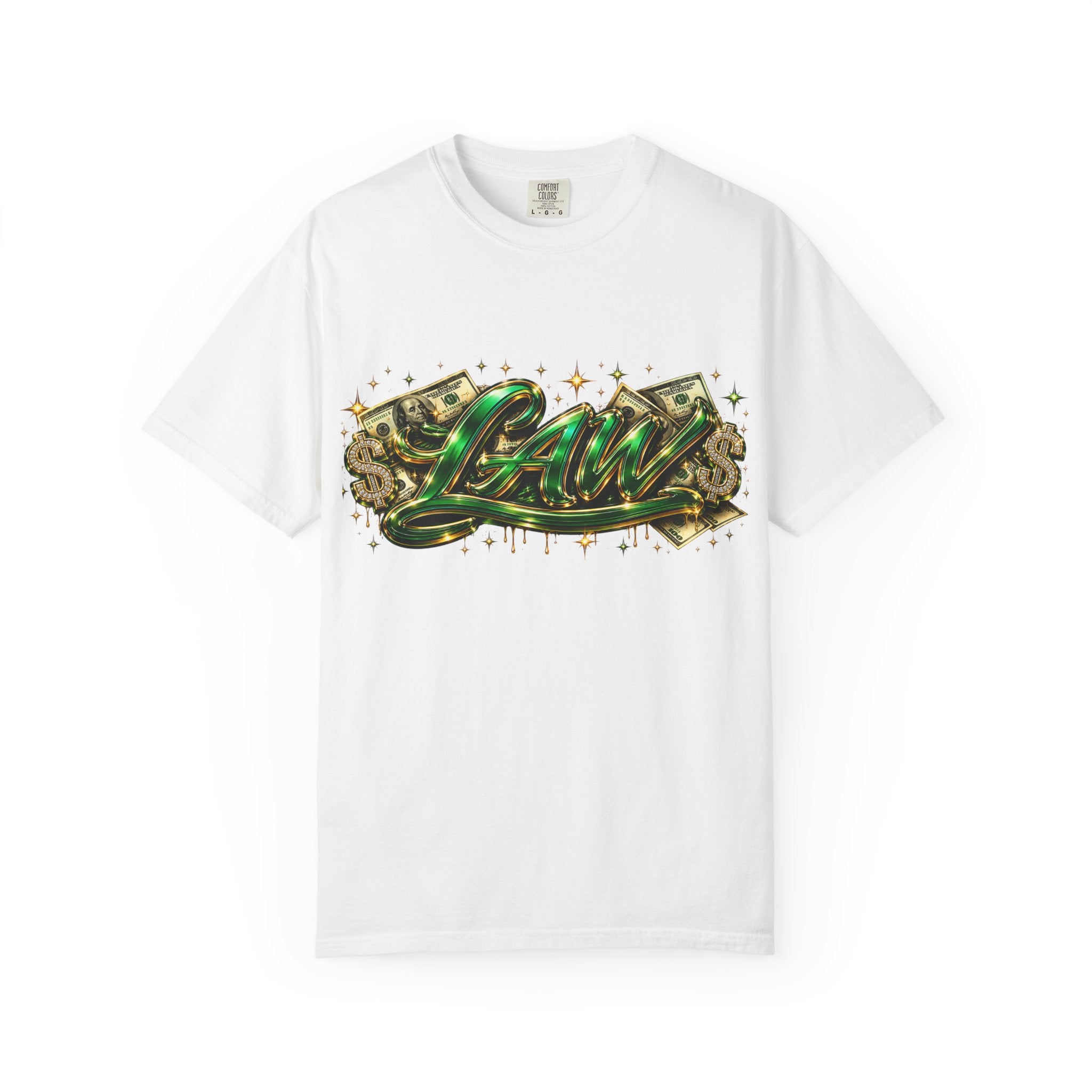LAW Graffiti T-Shirt — Money Drip Streetwear Tee