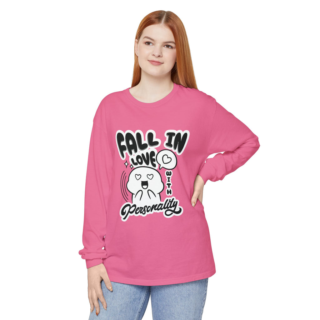 Fall in Love With Personality Long Sleeve T‑Shirt