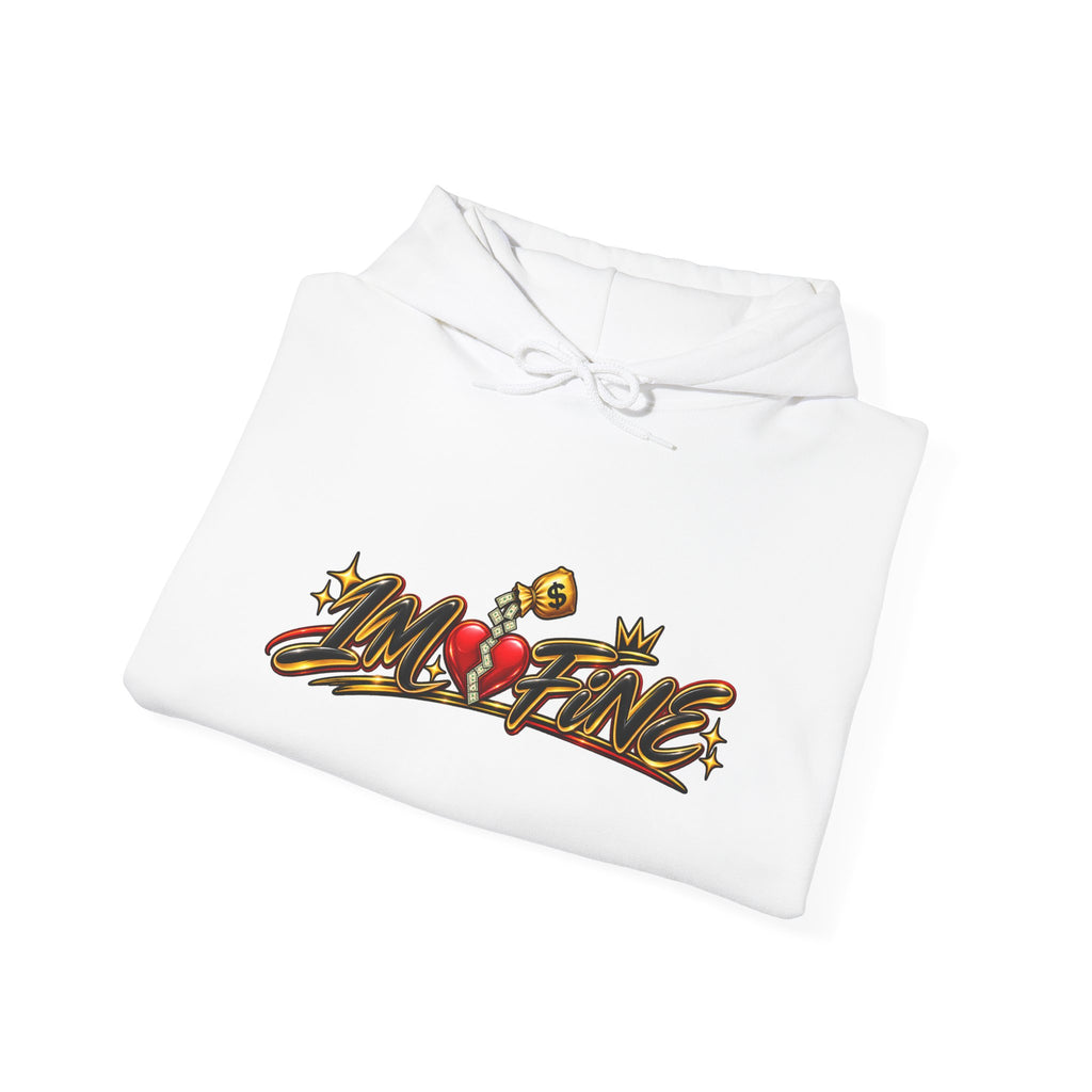'I’m Fine' Graffiti Streetwear Pullover Hoodie