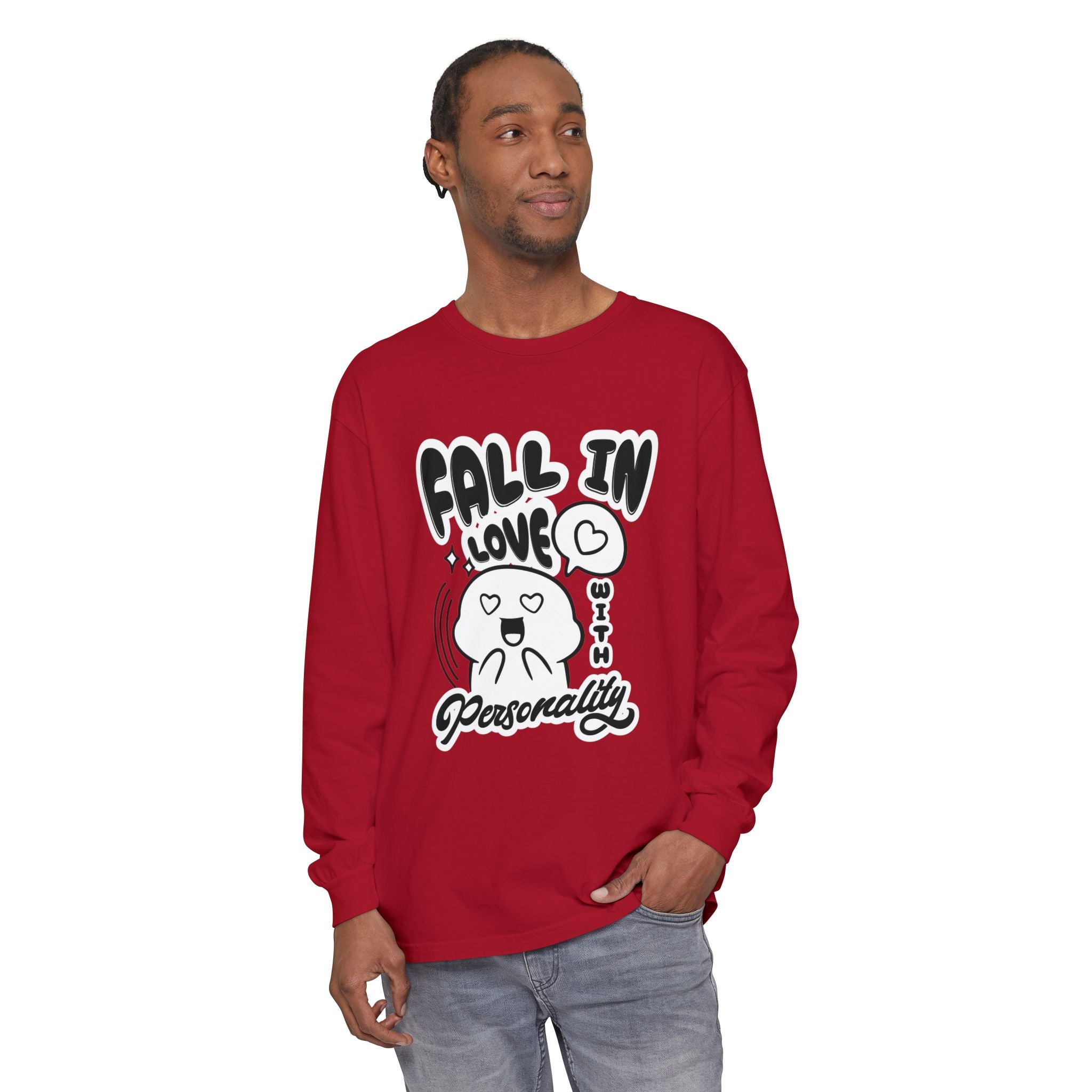 Fall in Love With Personality Long Sleeve T‑Shirt