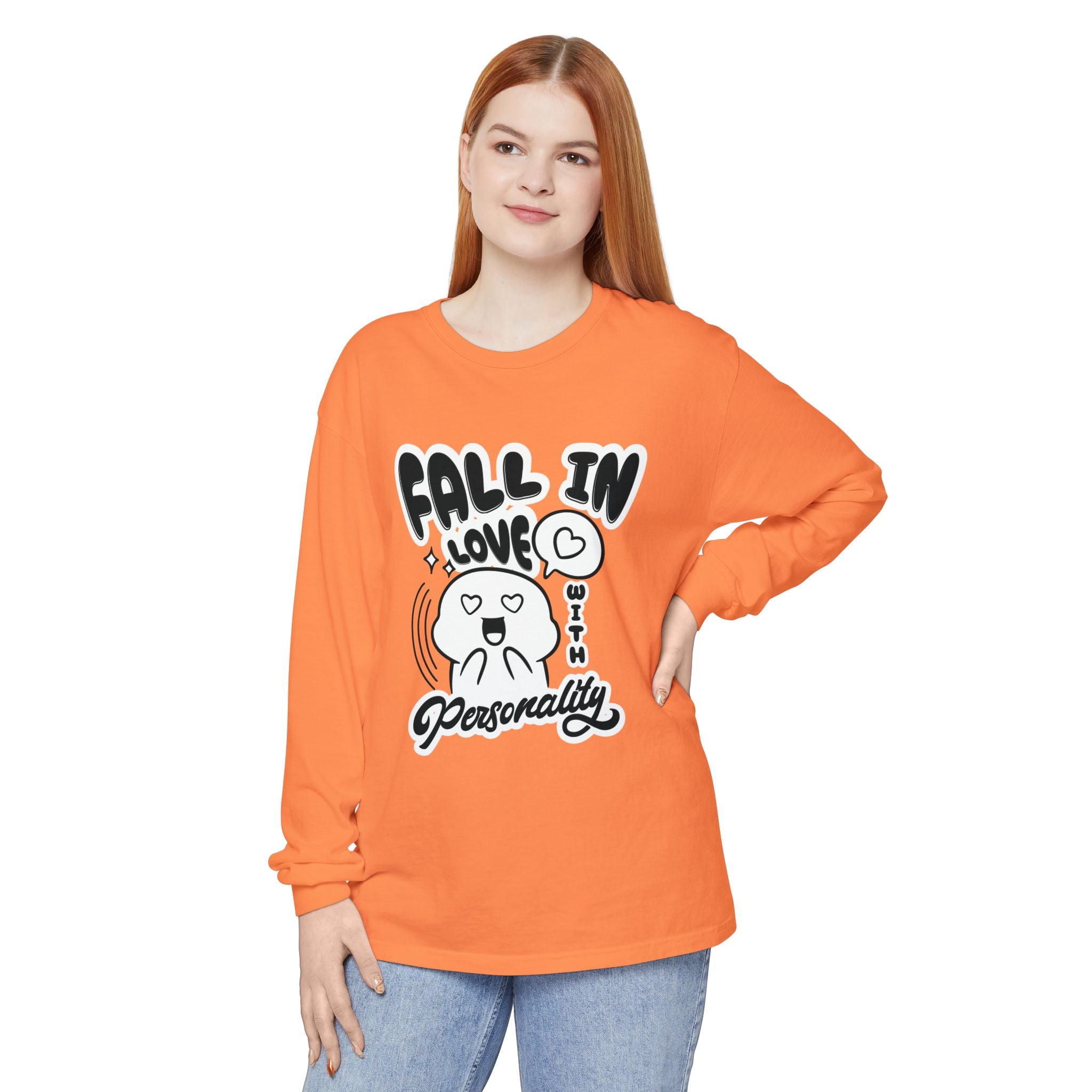 Fall in Love With Personality Long Sleeve T‑Shirt