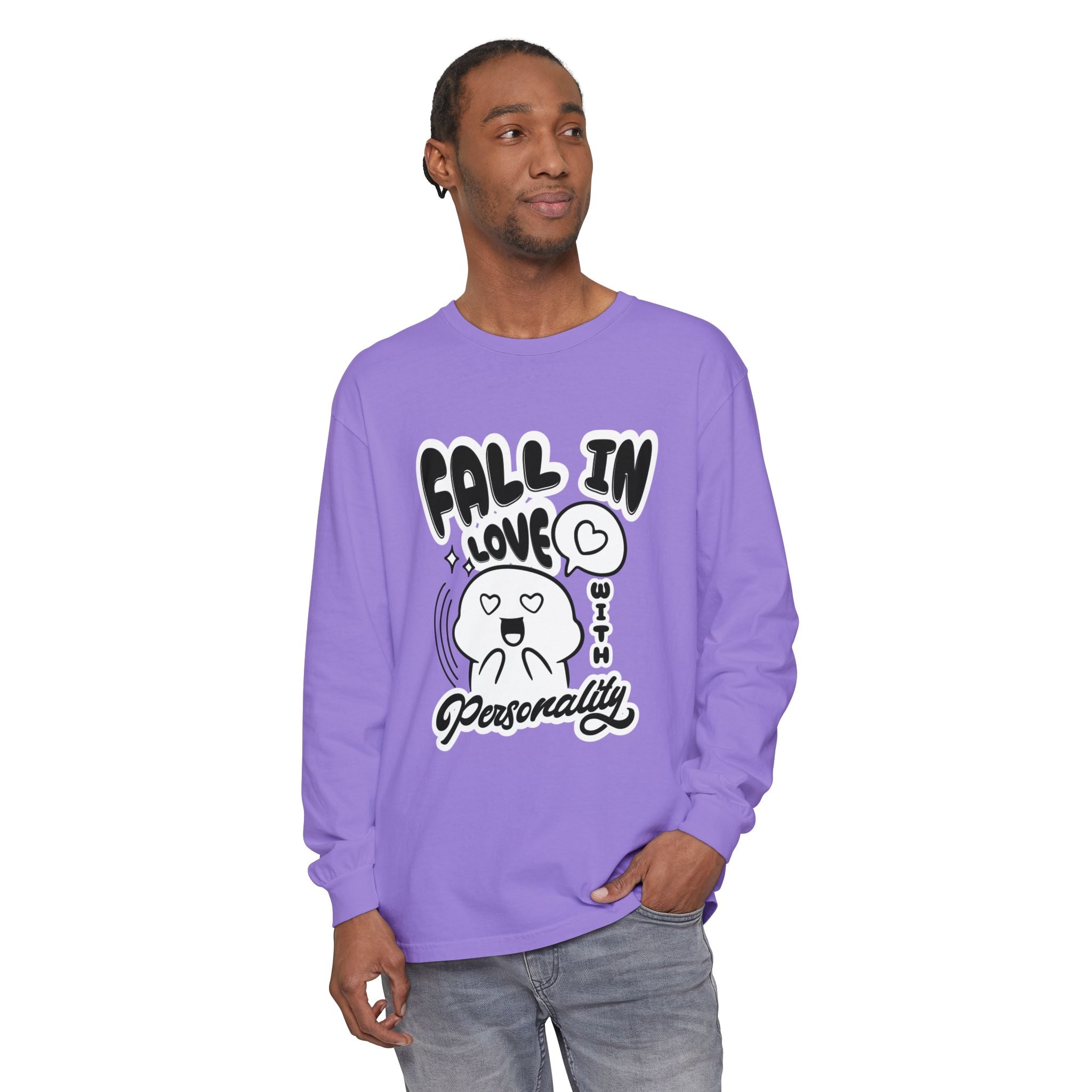 Fall in Love With Personality Long Sleeve T‑Shirt