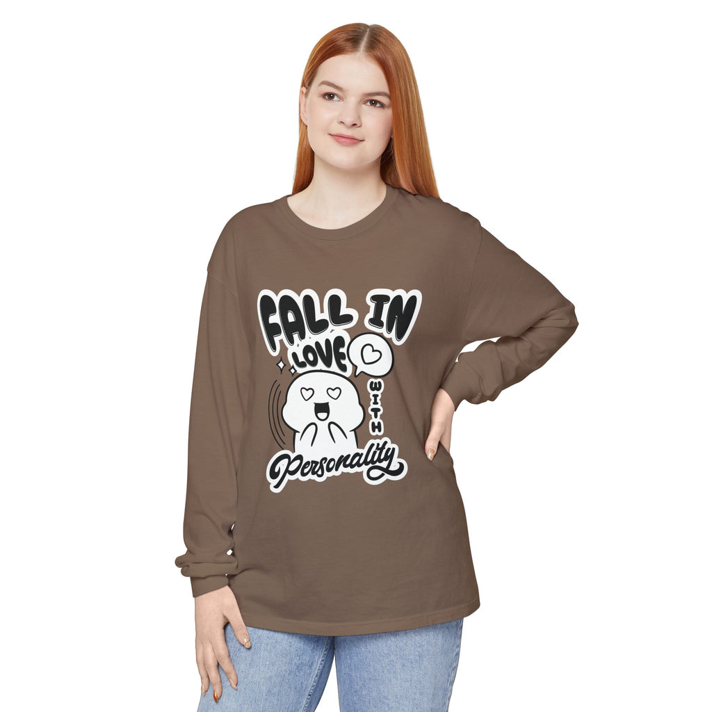 Fall in Love With Personality Long Sleeve T‑Shirt