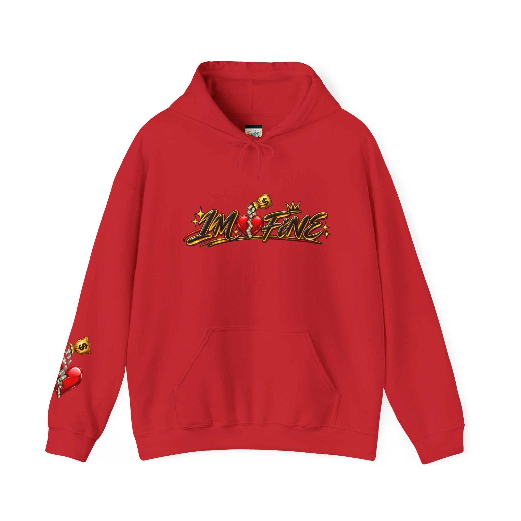 'I’m Fine' Graffiti Streetwear Pullover Hoodie